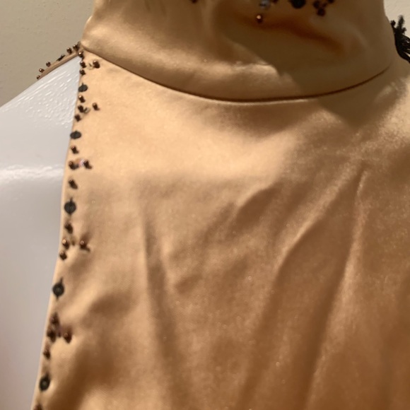 New gold lace beaded top - Picture 7 of 8